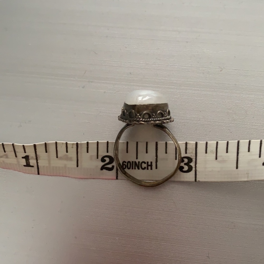Moonstone Silver Ring - image 7